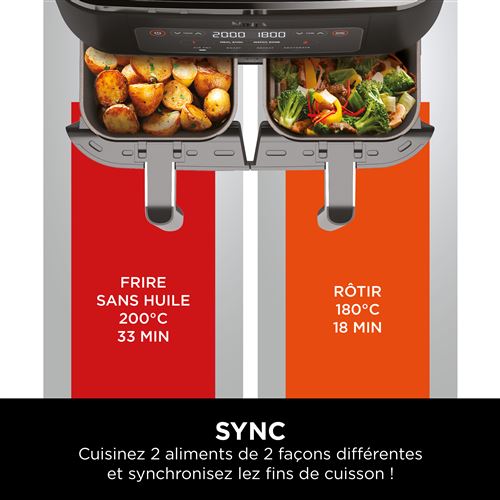 Friteuse sans huile Ninja Foodi MAX DualZone 9,5L AF400EU